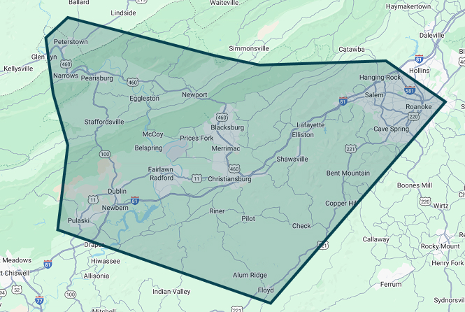 service area map